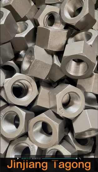 Single Chamfer M80 Hex Heavy Nuts High Strength Nuts