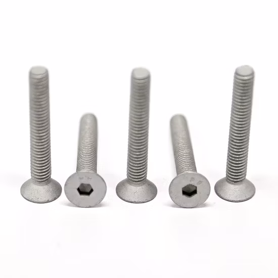 M8X4" Class 12.9 Black Geomet DIN 7991 Hexagon Socket Countersunk Head Bolts