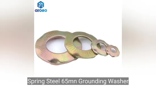 Spring Steel 65mn Grounding Washer Knurling Contact Washer