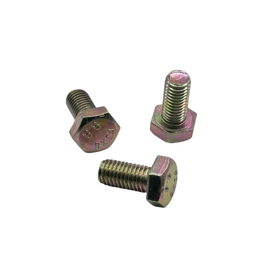 DIN934 Hex Bolt and Nut with HDG Black/Yellow/White Zinc Plated All Grade 