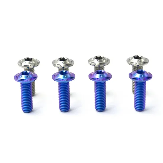 M6X20 Gold Factory Produces High Quality Titanium Alloy Bolt 12 Point Bolt Titanium Bolt 