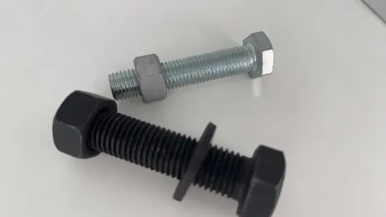 Carbon Steel Stainless Steel DIN933 DIN931 Galvanized Blue White Hexagonal Hex Bolt 