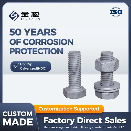 DIN933 Steel Hex Head Bolt, Stainless Steel Hex Bolt and Nut 