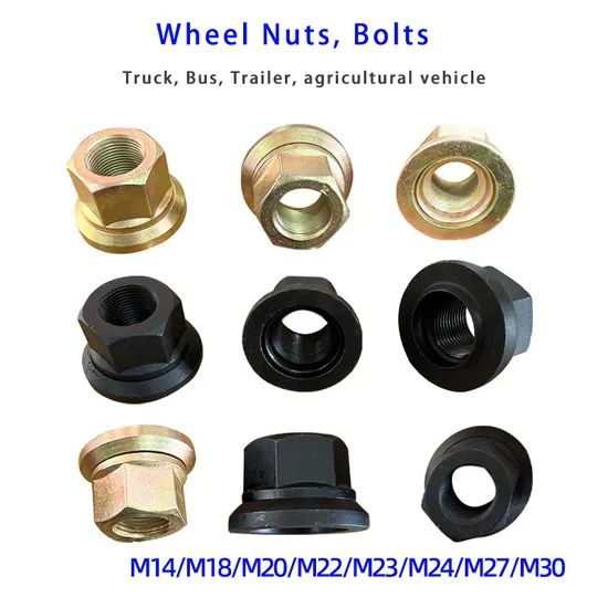 Trailer Bus Truck Hub Hex Wheel Rim Nuts for Heavy Hub Bolts M16 M14 M18 M20 M22 M24 M26 28 30 32 34 
