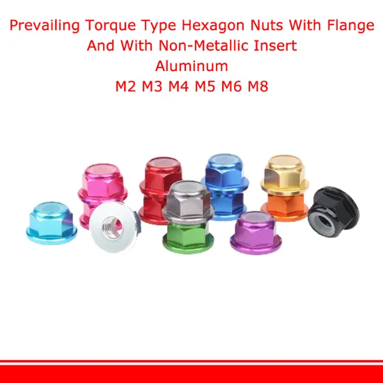 M2 M3 M4 M5 M6 M8 Colourful Flange Aluminum Nuts Lock Nut Insert Hex Rivet Nut Anodized 11 Colors Self