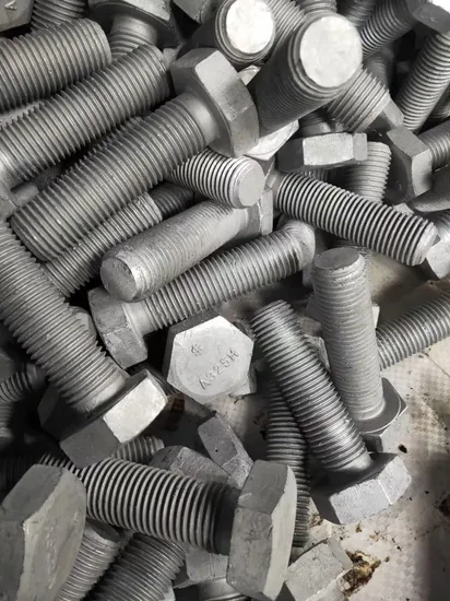 A490 Grade 10.9 Heavy Hex Structural Bolts 1 1/2 Inch Nut and Washers ASTM A325 Galvanized Bolts 