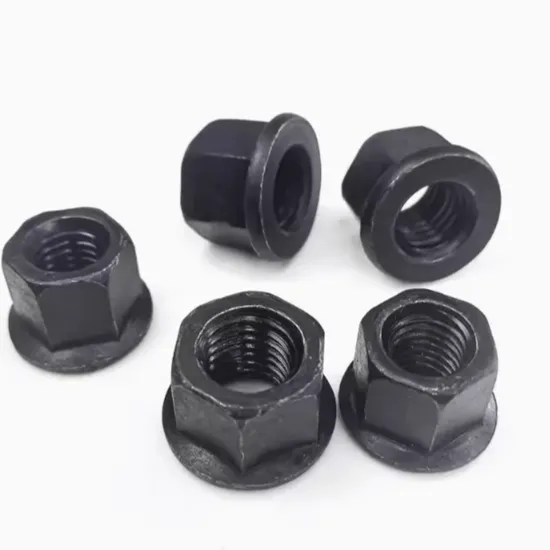Black Oxide DIN6923 Hex Hexagon Flange Nut 