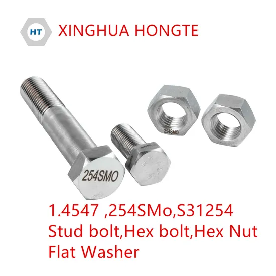 DIN934 254smo 1.4547 Uns S31254 Hex Nut 