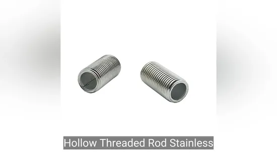 Hollow Threaded Rod Stainless Steel Stud Bolt 